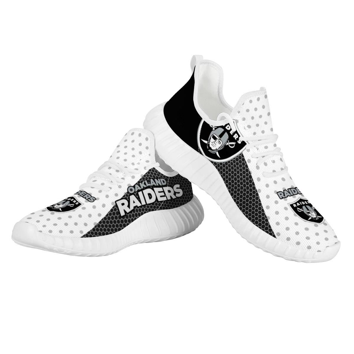 Women's Las Vegas Raiders Mesh Knit Sneakers/Shoes 017